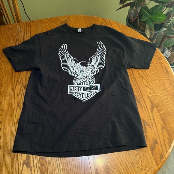 Harley-Davidson Black Graphic T-Shirt for Men Size Large - Picture 1 of 6